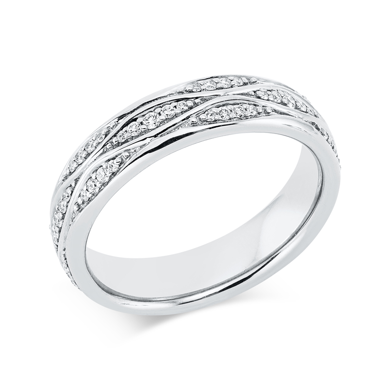 Image 90001651 - Ring 18 kt WG, 78 Brillanten 0,31 ct, TW-vsi, Weite:54 =*=*= Unterkategorie: Modern ...