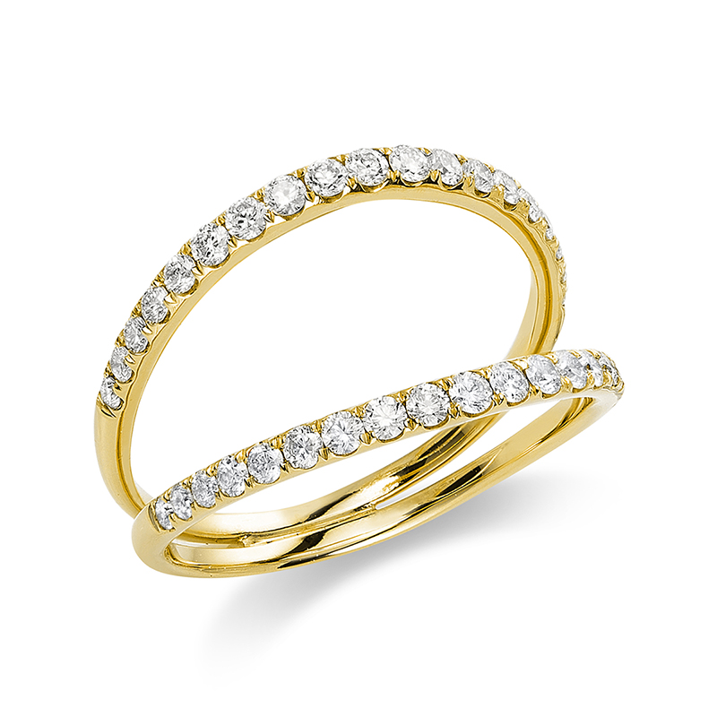 Image 90001655 - Ring 18 kt GG, 38 Brillanten 0,63 ct, TW-si, Weite:54 =*=*= Unterkategorie: Modern ...