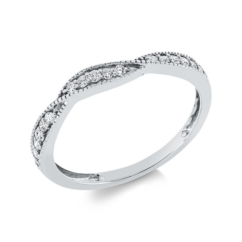 Image 90001722 - Ring 18 kt WG, 17 Brillanten 0,17 ct, TW-si, Weite:54 =*=*= Unterkategorie: Modern ...