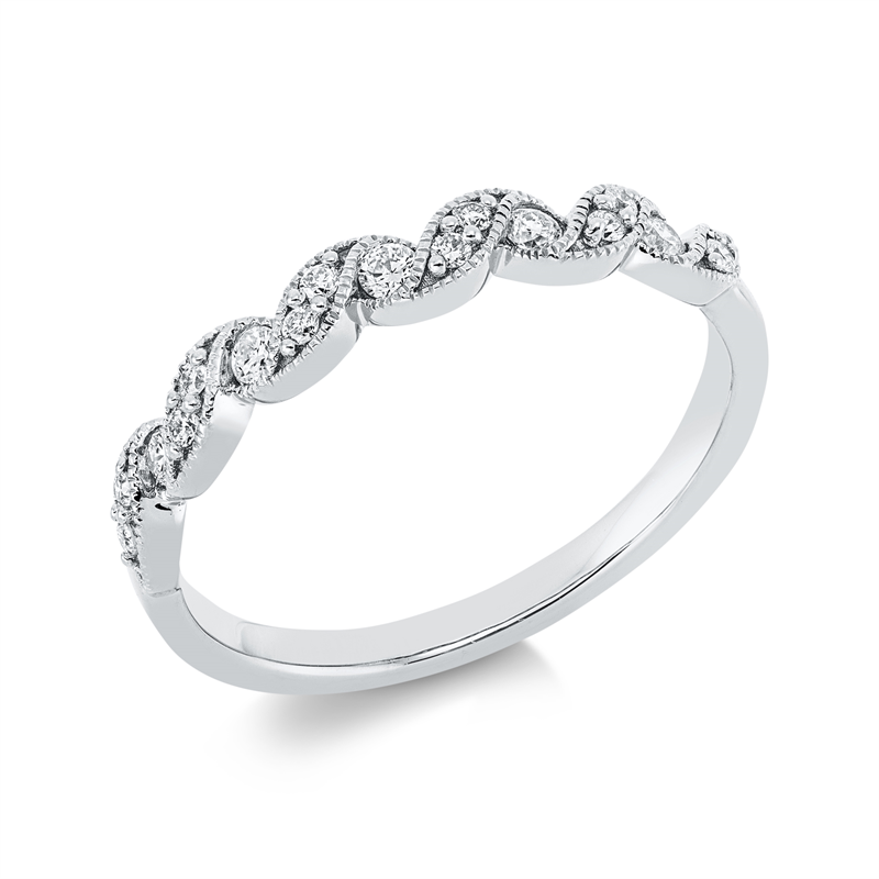Image 90001725 - Ring 18 kt WG, 17 Brillanten 0,20 ct, TW-si, Weite:54 =*=*= Unterkategorie: Modern ...