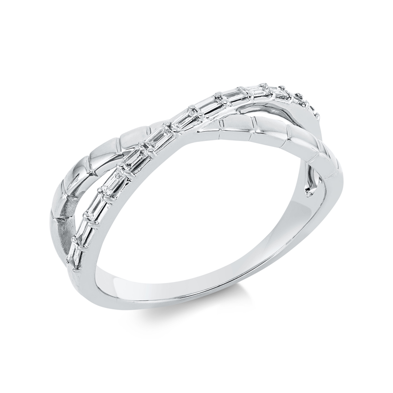 Image 90001727 - Ring 18 kt WG, 13 Baguette 0,13 ct, TW-si, Weite:54 =*=*= Unterkategorie: Baguette, ...