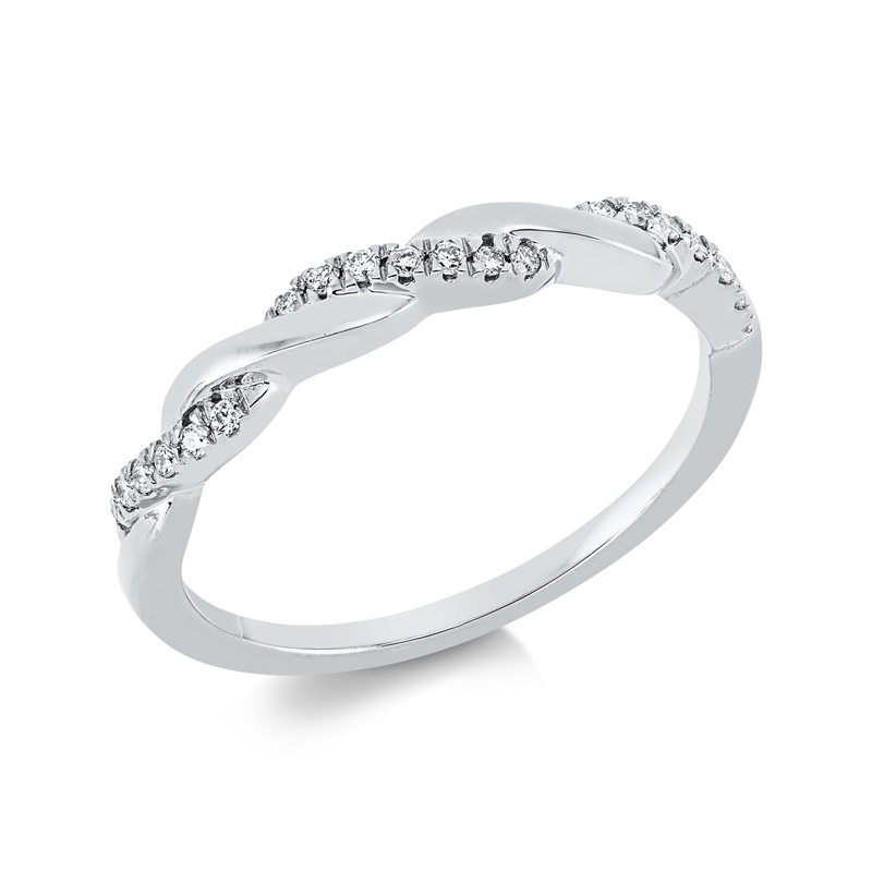Image 90001729 - Ring 18 kt WG, 21 Brillanten 0,10 ct, TW-si, Weite:54 =*=*= Unterkategorie: Modern ...