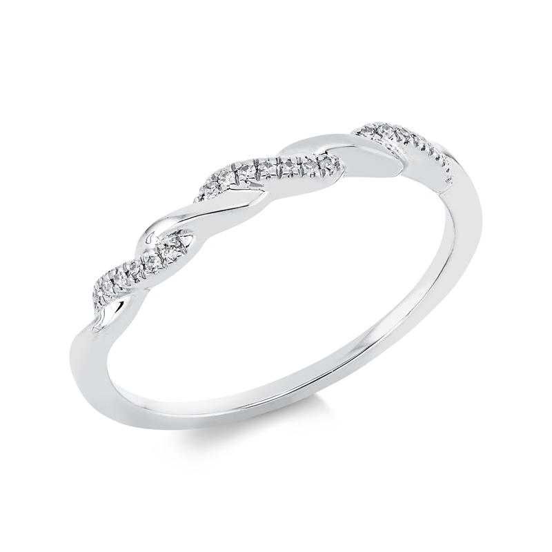 Image 90001735 - Ring 18 kt WG, 21 Brillanten 0,06 ct, TW-si, Weite:54 =*=*= Unterkategorie: Modern ...