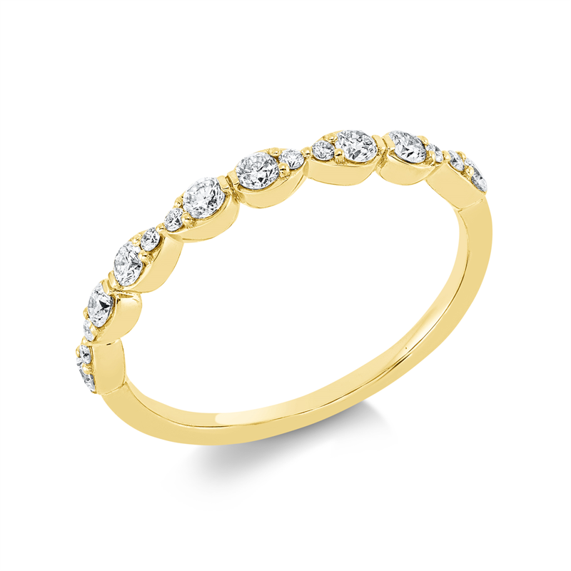 Image 90001740 - Ring 18 kt GG, 16 Brillanten 0,33 ct, TW-si, Weite:54 =*=*= Unterkategorie: Modern ...