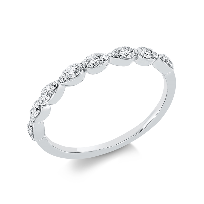 Image 90001741 - Ring 18 kt WG, 16 Brillanten 0,33 ct, TW-si, Weite:54 =*=*= Unterkategorie: Modern ...