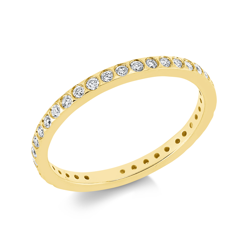Image 90001744 - Ring 18 kt GG, 39 Brillanten 0,37 ct, TW-si, Weite:54 =*=*= Unterkategorie: Memoire ...