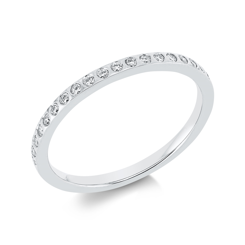 Image 90001748 - Ring 18 kt WG, 19 Brillanten 0,18 ct, TW-si, Weite:54 =*=*= Unterkategorie: Memoire ...