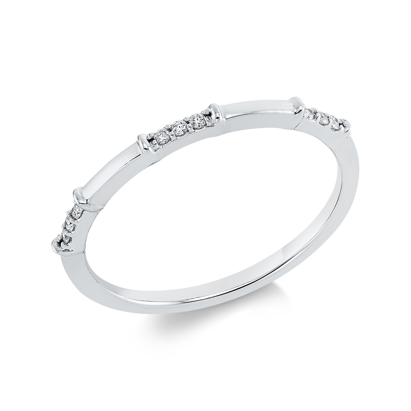 Image 90001754 - Ring 18 kt WG, 9 Brillanten 0,05 ct, TW-si, Weite:54 =*=*= Unterkategorie: Modern ...