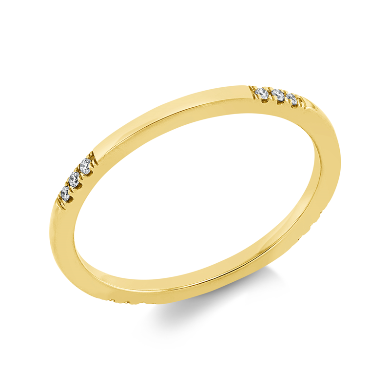 Image 90001759 - Ring 18 kt GG, 12 Brillanten 0,06 ct, TW-si, Weite:54 =*=*= Unterkategorie: Modern ...