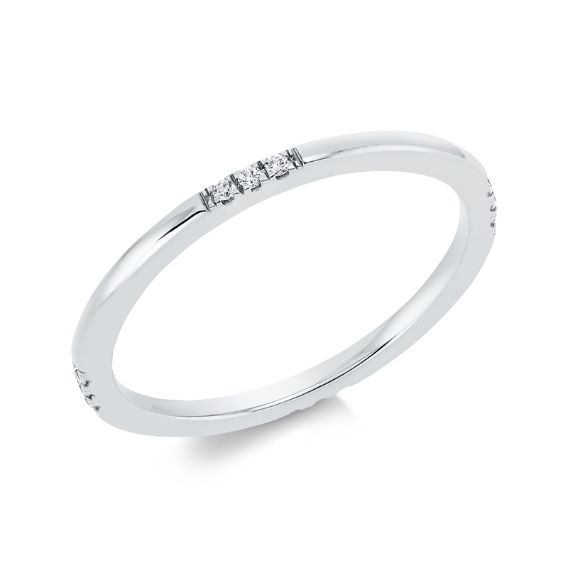 Image 90001761 - Ring 18 kt WG, 12 Brillanten 0,06 ct, TW-si, Weite:54 =*=*= Unterkategorie: Modern ...