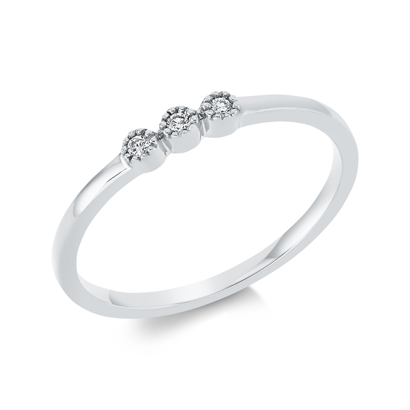 Image 90001763 - Ring 18 kt WG, 3 Brillanten 0,04 ct, TW-si, Weite:54 =*=*= Unterkategorie: Modern ...