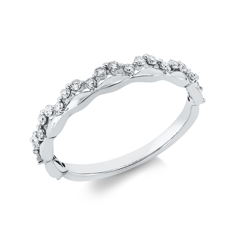 Image 90001769 - Ring 18 kt WG, 25 Brillanten 0,24 ct, TW-si, Weite:53 =*=*= Unterkategorie: Modern ...