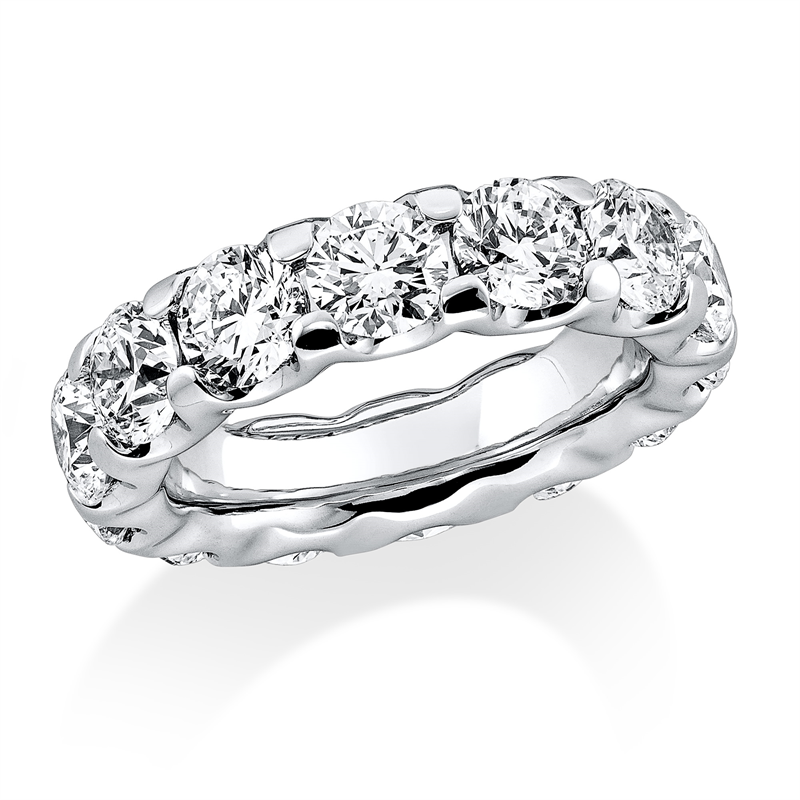 Image 90001840 - Ring 4er-Krappe 18 kt WG, Premium Edition, 14 Brillanten 7,00 ct, TW-si, B:5,3 mm, ...