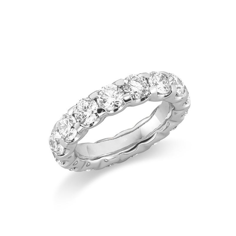 Image 90001841 - Ring 4er-Krappe 18 kt WG, GIA Premium Edition, 16 Brillanten 4,80 ct, TW-si, ...