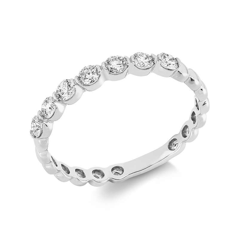Image 90001866 - Ring 18 kt WG, 7 Brillanten 0,36 ct, TW-si, Weite:54 =*=*= Unterkategorie: Modern ...