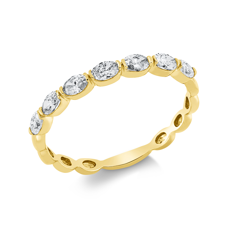 Image 90001867 - Ring 18 kt GG, 7 Oval 0,45 ct, TW-si, Weite:54 =*=*= Unterkategorie: Modern Woman, ...