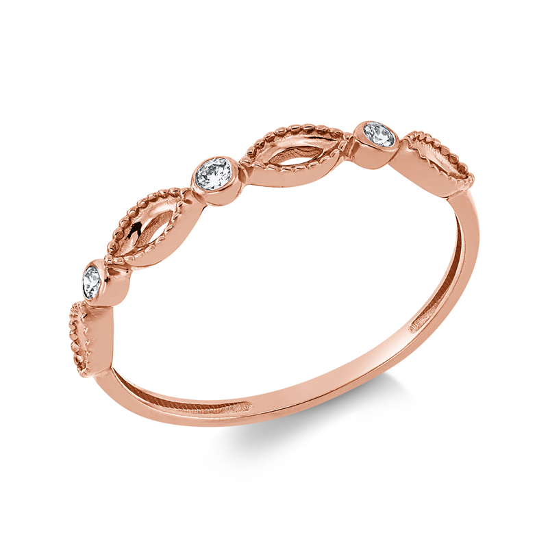 Image 90001946 - Ring 18 kt RG, 3 Brillanten 0,06 ct, TW-si, Weite:54 =*=*= Unterkategorie: Modern ...