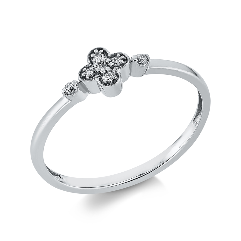 Image 90001985 - Ring 18 kt WG, 7 Brillanten 0,06 ct, TW-si, Weite:54 =*=*= Unterkategorie: Modern ...