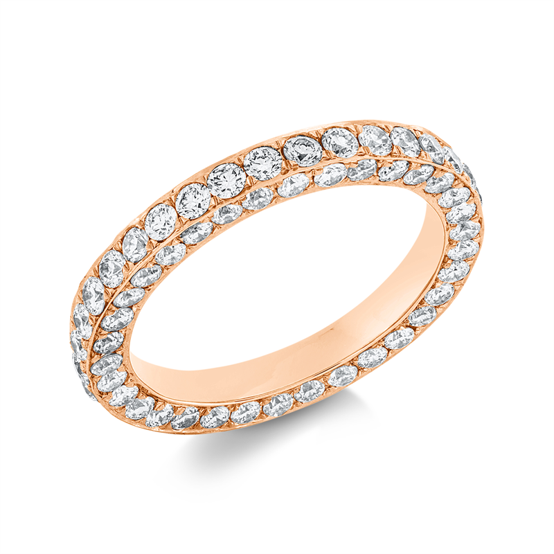 Image 90001991 - Ring 18 kt RG, 102 Brillanten 2,12 ct, TW-vsi, Weite:51 =*=*= Unterkategorie: Memoire ...