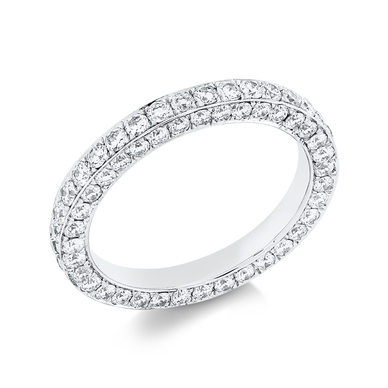 Image 90001992 - Ring 18 kt WG, 108 Brillanten 2,24 ct, TW-vsi, Weite:54 =*=*= Unterkategorie: Memoire ...