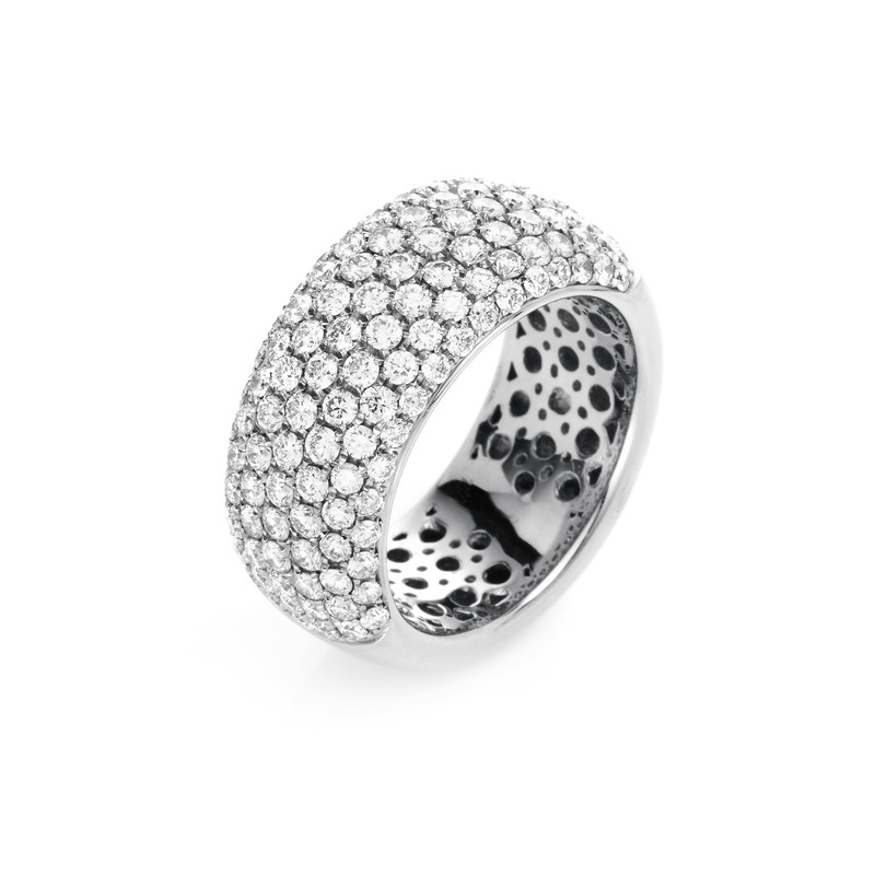 Image 90002007 - Ring 18 kt WG, 128 Brillanten 2,21 ct, TW-vsi, B:9,1 mm, Weite:53 =*=*= Unterkategorie: ...