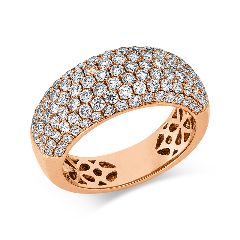 Image 90002008 - Ring 18 kt RG, 119 Brillanten 1,66 ct, TW-vsi, B:8,3 mm, Weite:53 =*=*= Unterkategorie: ...
