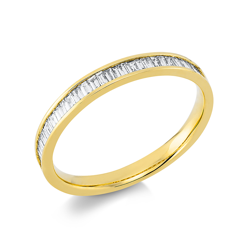 Image 90002009 - Ring 18 kt GG, 32 Baguette 0,28 ct, TW-si, B:2,7 mm, Weite:54 =*=*= Unterkategorie: ...