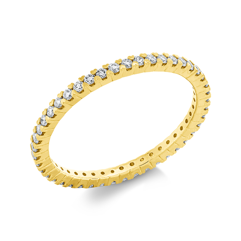 Image 90002035 - Ring 18 kt GG, 45 Brillanten 0,40 ct, TW-si, B:1,5 mm, Weite:54 =*=*= Unterkategorie: ...