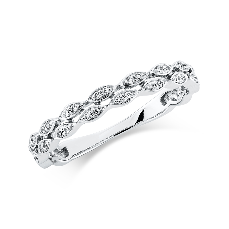 Image 90002037 - Ring 18 kt WG, 36 Brillanten 0,11 ct, TW-si, H:3,0 mm, Weite:54 =*=*= Unterkategorie: ...