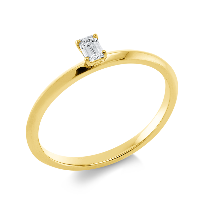 Image 90002085 - Ring 4er-Krappe 18 kt GG, 1 Sm.schliff 0,16 ct, TW-si, Weite:54 =*=*= Unterkategorie: ...
