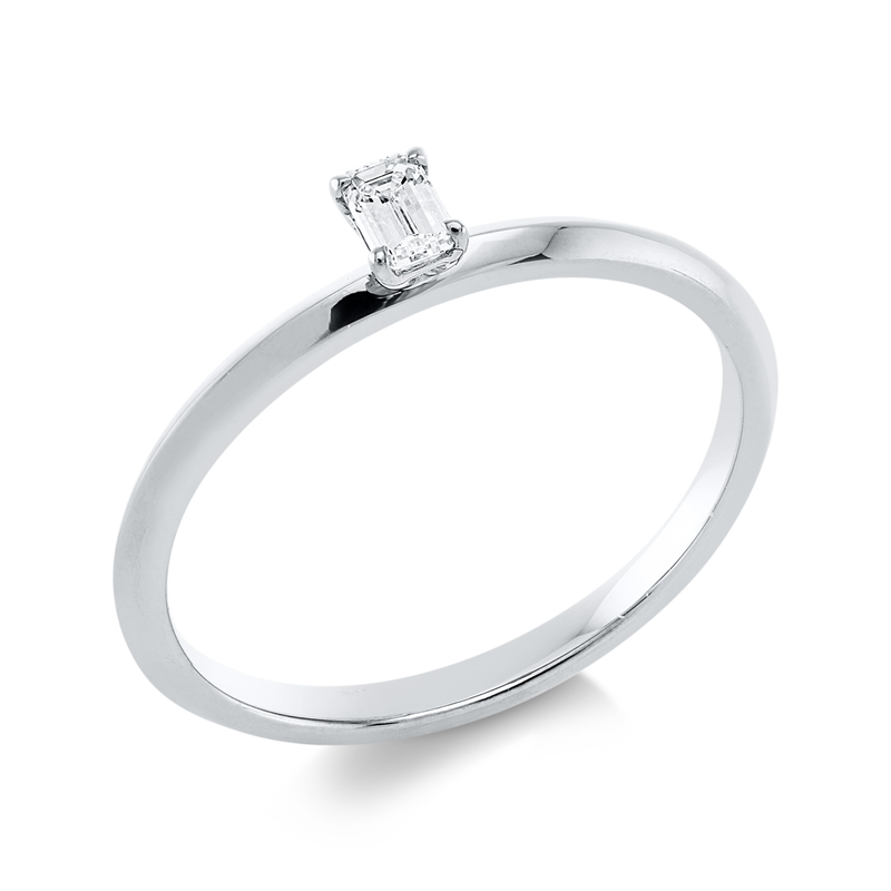 Image 90002087 - Ring 4er-Krappe 18 kt WG, 1 Sm.schliff 0,15 ct, TW-si, Weite:54 =*=*= Unterkategorie: ...