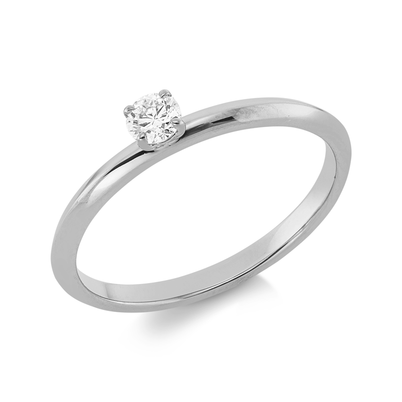 Image 90002090 - Ring 4er-Krappe 18 kt WG, 1 Brill. 0,14 ct, TW-si, Weite:54 =*=*= Unterkategorie: ...