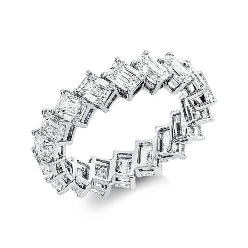 Image 90002300 - Ring 18 kt WG, 18 Sm.schliff 4,52 ct, TW-vsi/si, Weite:54 =*=*= Unterkategorie: ...