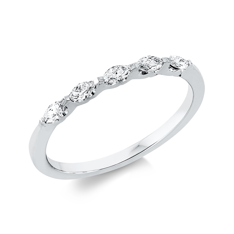 Image 90002313 - Ring 18 kt WG, 5 Navette 0,20 ct, TW-si, Weite:54 =*=*= Unterkategorie: Modern Woman, ...