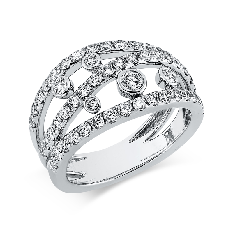 Image 90002337 - Ring 18 kt WG, 58 Brillanten 1,18 ct, TW-vsi, Weite:53 =*=*= Unterkategorie: Modern ...