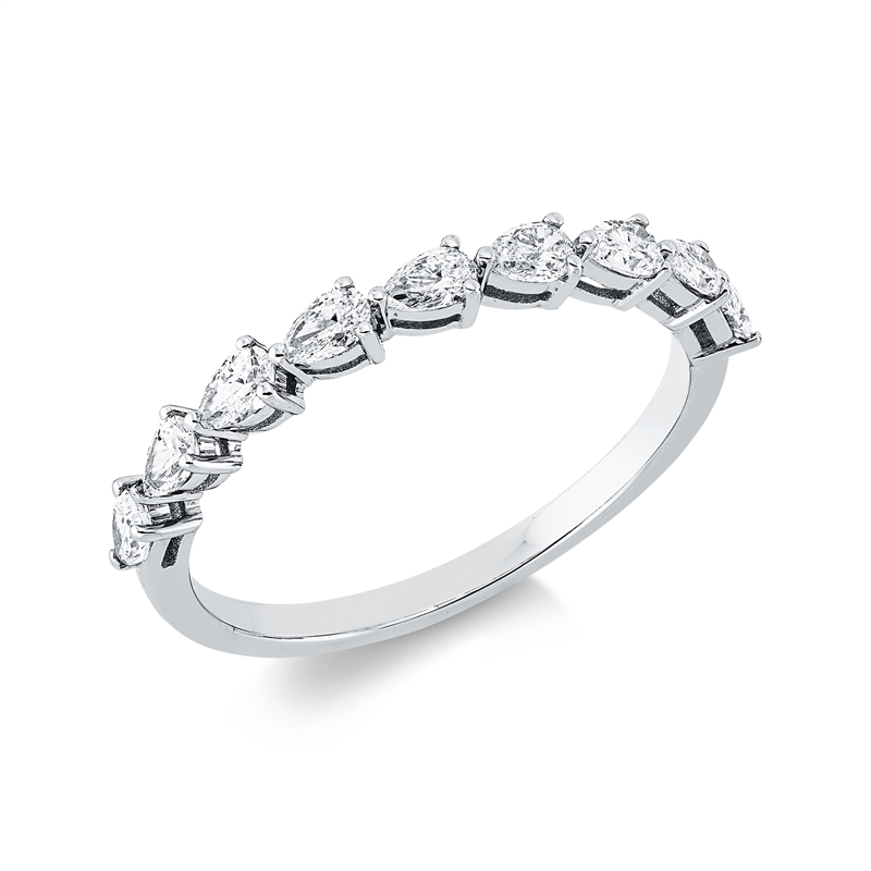 Image Ring 18 kt WG, 9 Tropfen 0,56 ct, TW-si, Weite:54