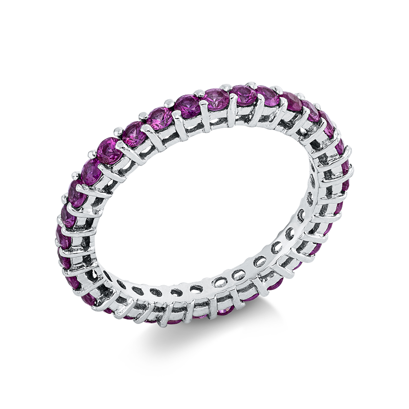 Image Ring 18 kt WG, 33 Rubine 1,17 ct rot, Weite:51