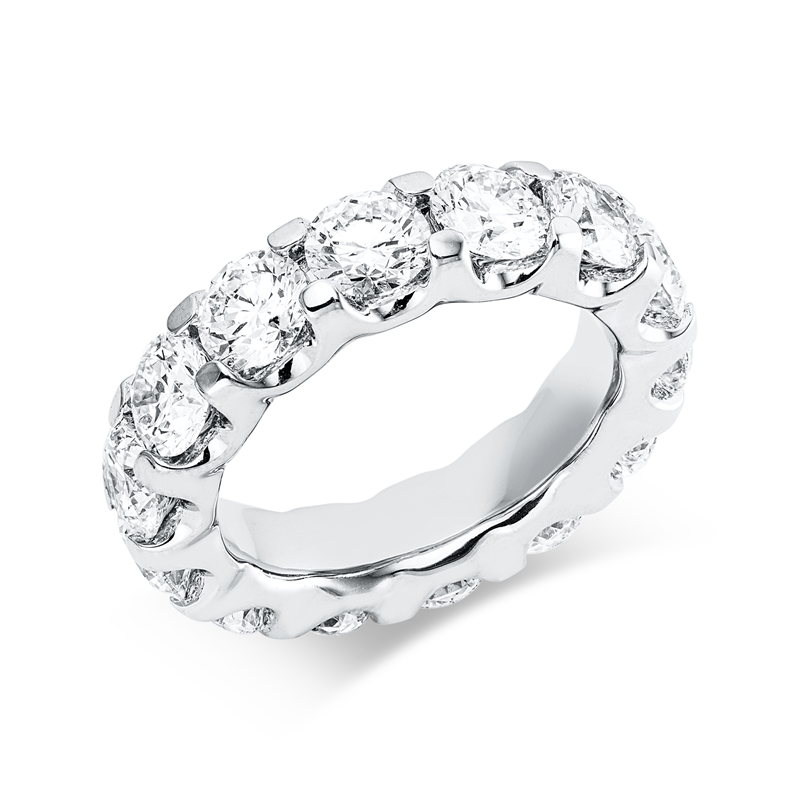 Image 90002390 - Ring 18 kt WG, Premium Edition, 14 GIAs, 13 Brillanten 6,54 ct, TW-vsi, 1 Brill. 0,50 ct, ...