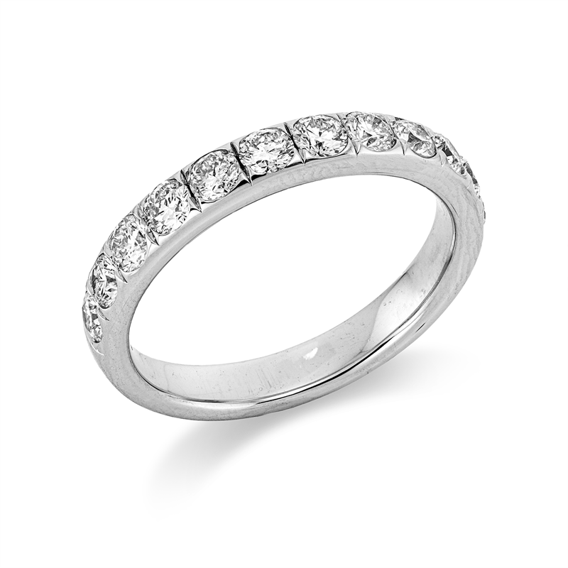 Image 90002396 - Ring 18 kt WG, 12 Brillanten 1,00 ct, TW-si, Weite:54 =*=*= Unterkategorie: Memoire ...