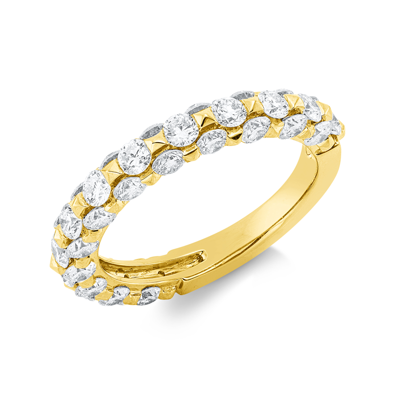 Image 90002566 - Ring 18 kt GG, 37 Brillanten 2,17 ct, TW-si, B:3,7 mm, Weite:53 =*=*= Unterkategorie: ...