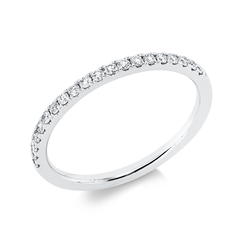 Image 90002574 - Ring 18 kt WG, 20 Brillanten 0,20 ct, TW-vsi/si, Weite:53 =*=*= Unterkategorie: Memoire ...
