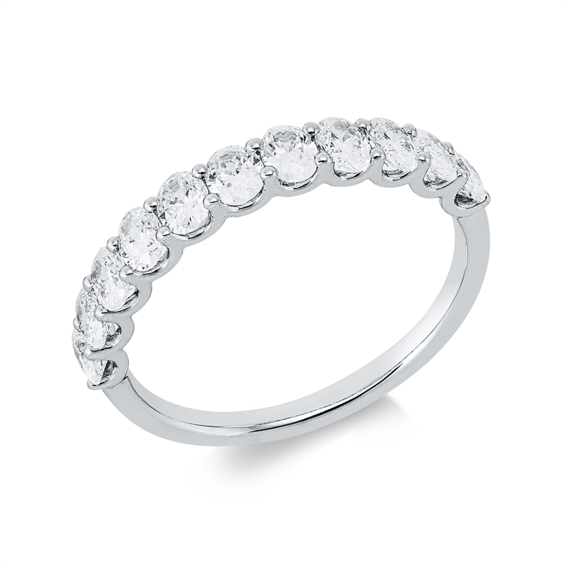 Image 90002580 - Ring 18 kt WG, 11 Oval 1,24 ct, F-si, Weite:57 =*=*= Unterkategorie: Memoire halb, ...