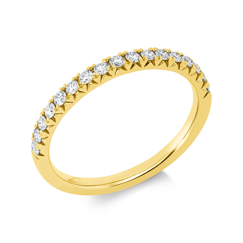 Image 90002606 - Ring 18 kt GG, 17 Brillanten 0,30 ct, TW-si, Weite:53 =*=*= Unterkategorie: Memoire ...