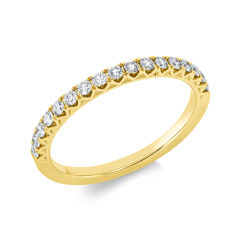 Image 90002607 - Ring 18 kt GG, 17 Brillanten 0,30 ct, TW-si, Weite:53 =*=*= Unterkategorie: Memoire ...