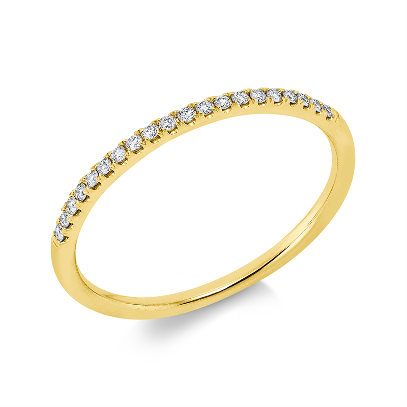 Image 90002608 - Ring 18 kt GG, 20 Brillanten 0,10 ct, TW-si, Weite:53 =*=*= Unterkategorie: Memoire ...