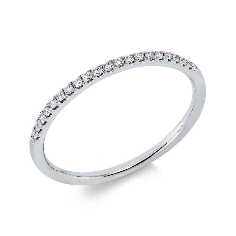 Image 90002609 - Ring 18 kt WG, 20 Brillanten 0,10 ct, TW-si, Weite:53 =*=*= Unterkategorie: Memoire ...