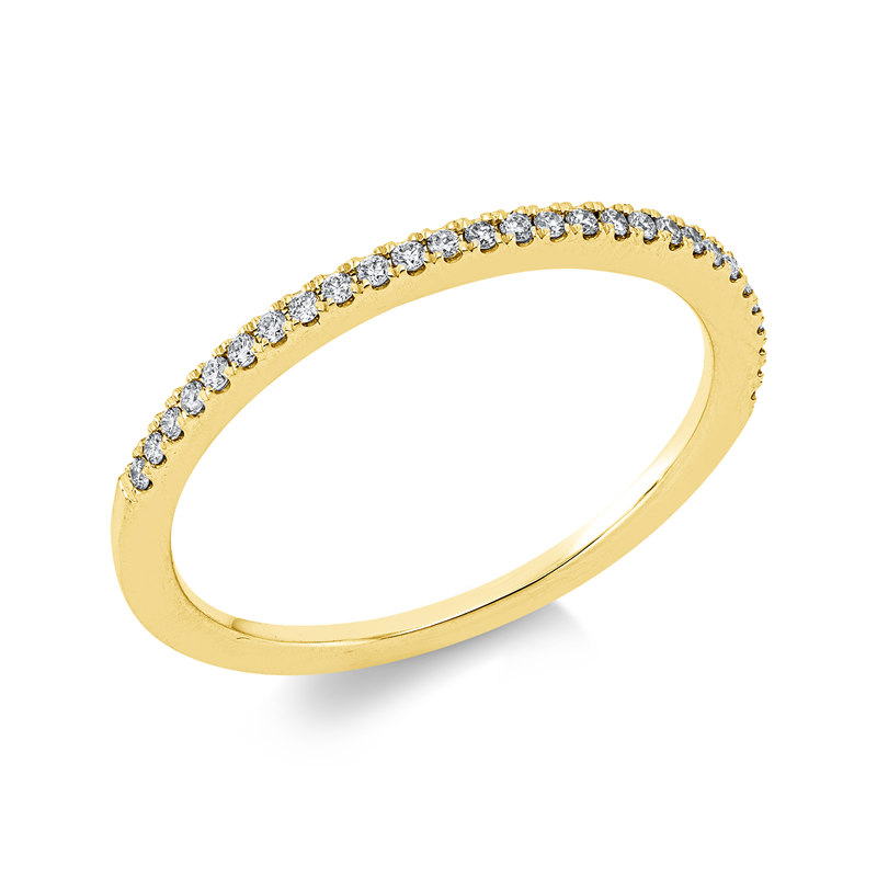 Image 90002610 - Ring 18 kt GG, 28 Brillanten 0,11 ct, TW-si, Weite:53 =*=*= Unterkategorie: Memoire ...
