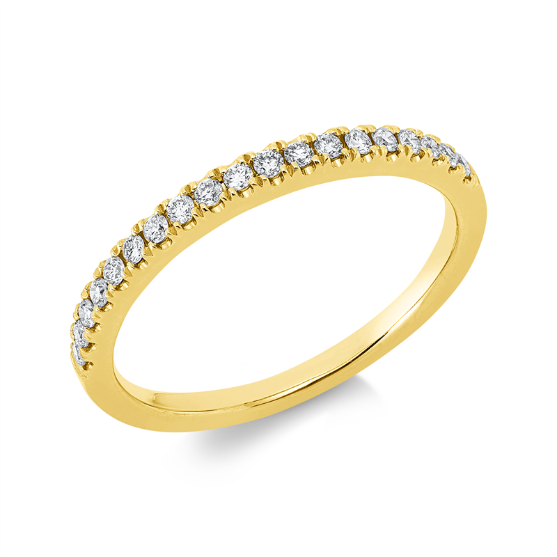 Image Ring 18 kt GG, 19 Brillanten 0,19 ct, TW-si, Weite:53