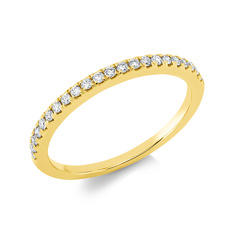 Image Ring 18 kt GG, 22 Brillanten 0,18 ct, TW-si, Weite:53
