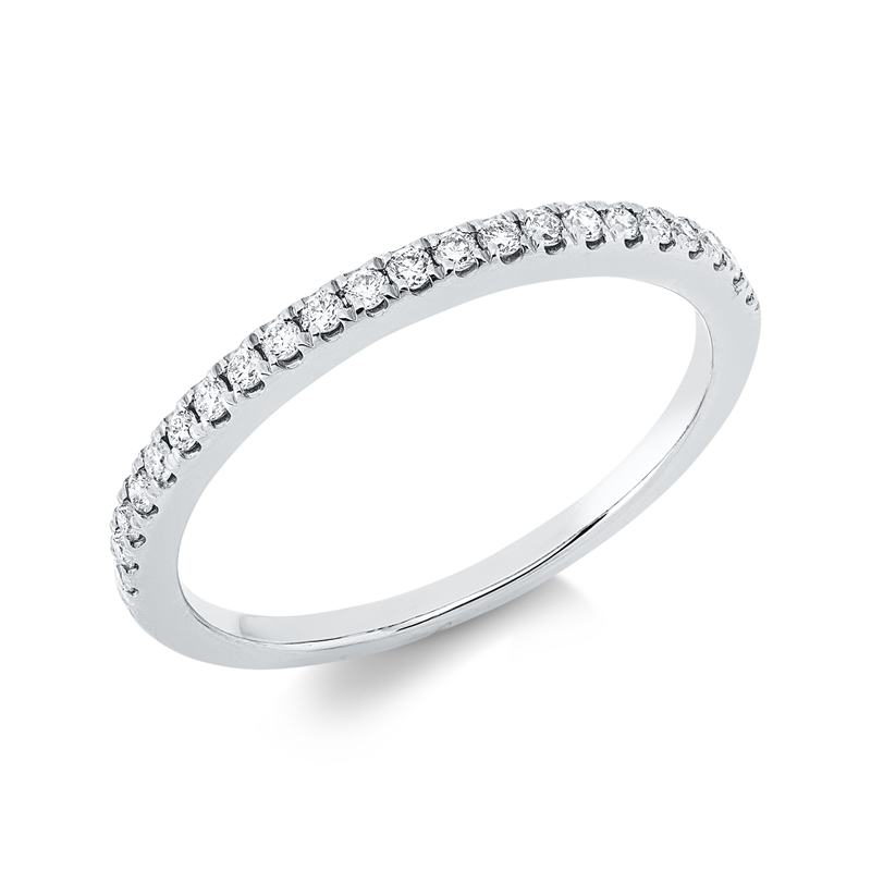 Image Ring 18 kt WG, 22 Brillanten 0,18 ct, TW-si, Weite:53